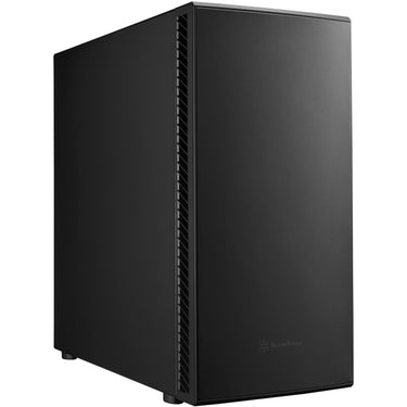 Silverstone seta q1 midi tower behuizing (zwart | 2x usb-a | 1x usb-c)