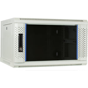 Dsi 6u witte wandkast met glazen deur - ds6406w server rack (wit, 600 x 450 x 368mm)