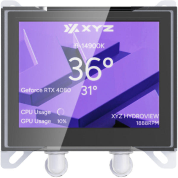 Laden Sie das Bild in Galerie -Viewer, Xyz pc gear hydroview aio 360 waterkoeling (wit, argb, pwm)
