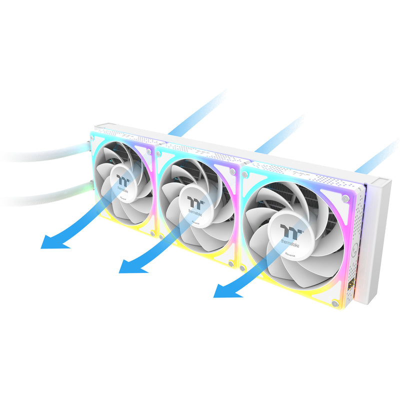 Load image into Gallery viewer, Thermaltake magcurve 360 ultra argb sync aio liquid cooler - snow edition waterkoeling (wit)

