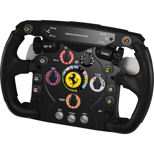 Thrustmaster ferrari f1 wheel add-on stuur add-on (zwart zilver, pc, playstation 3, playstation 4, xbox one)
