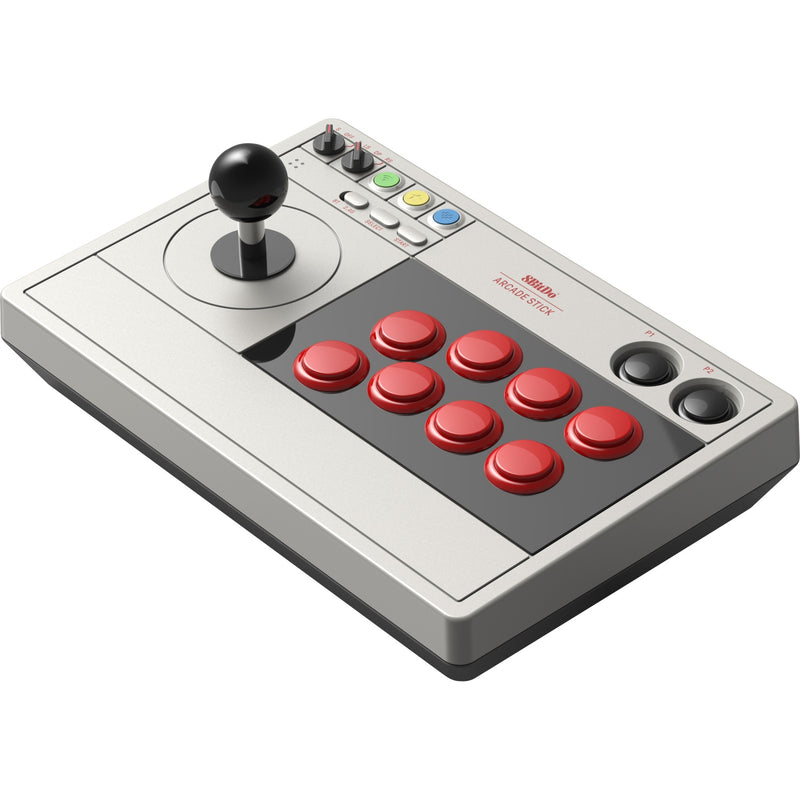 Chargez l'image dans la visionneuse de la galerie, 8bitdo arcade stick joystick (grijs, switch 1, switch 2, pc, bluetooth 2.4g usb-c)
