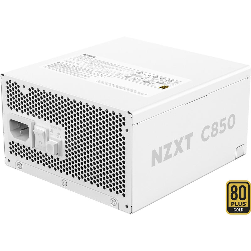 Chargez l'image dans la visionneuse de la galerie, Nzxt c850 gold atx 3.1 modulaire 850 watt voeding (wit, 1x 12v-2x6, 3x pcie)
