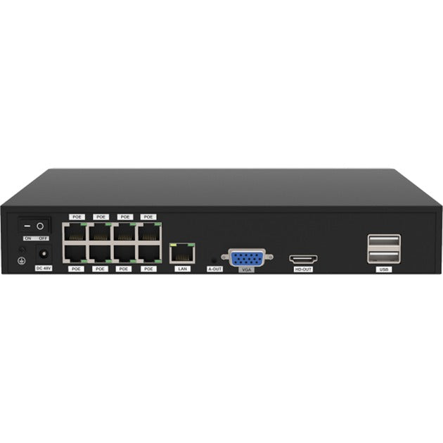 Load image into Gallery viewer, Foscam fn9108he, 8-kanaals 5mp poe netwerk video recorder (zwart, poe, zonder hdd)
