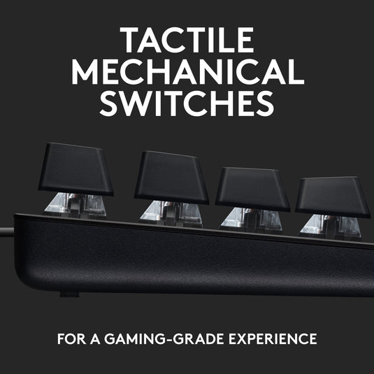 Logitech g413 tkl se mechanisch gaming toetsenbord (zwart, us-international lay-out (qwerty), gl tactile, 80% (tkl) )
