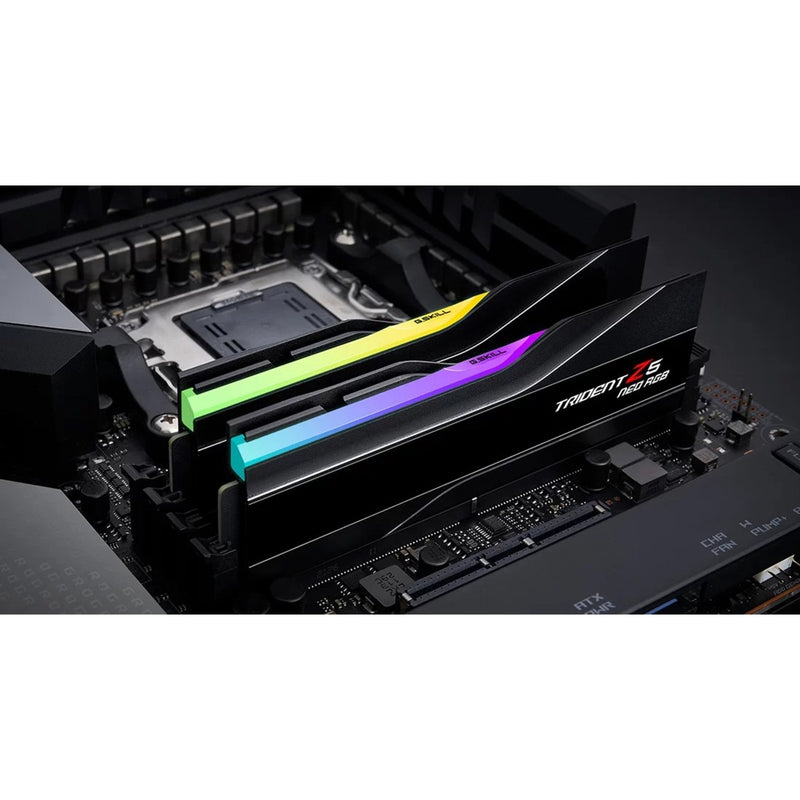Load image into Gallery viewer, G.skill 64 gb ddr5-6000 (2x 32 gb) kit werkgeheugen (zwart, f5-6000j3040g32gx2-t, trident z5 neo rgb, expo)
