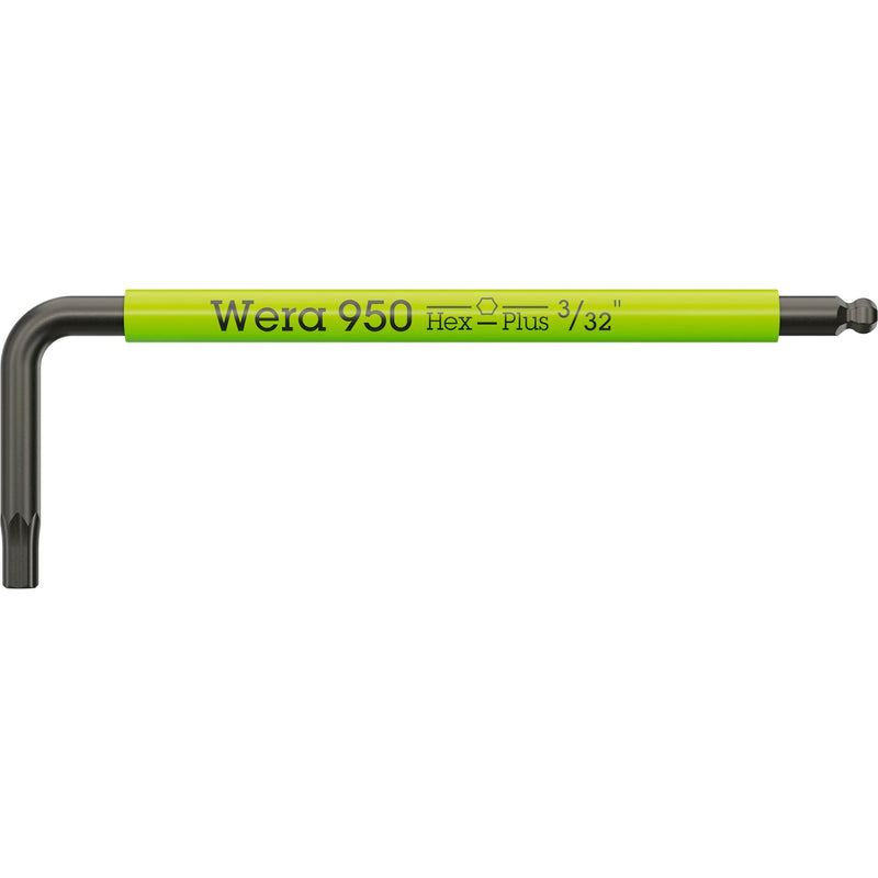 Load image into Gallery viewer, Wera 950 9 hex-plus multicolour imperial 3 stiftsleutelset, blacklaser (zwart, 9‑delig)
