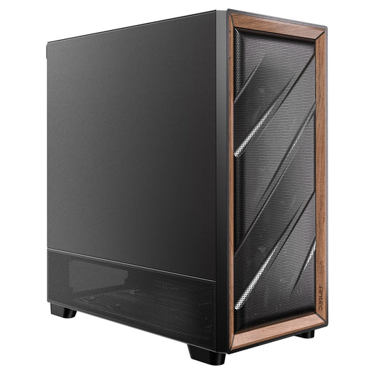 Antec flux se midi tower behuizing (zwart | 2x usb-a | 1x usb-c)