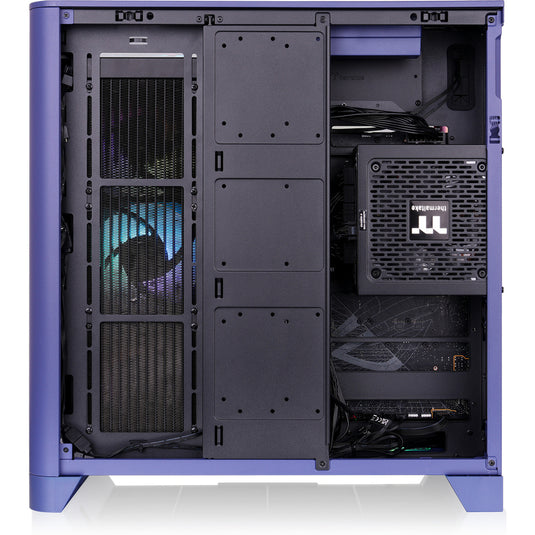 Thermaltake view 390 air future dusk midi tower behuizing (paars | 2x usb-a | 1x usb-c | tempered glass)
