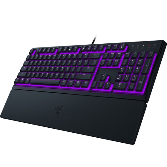 Razer ornata v3 x low profile rgb gaming toetsenbord (zwart, us lay-out (qwerty), membraan, 100%)