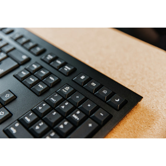 Cherry kw 3000, toetsenbord (zwart, eu lay-out (qwerty), rubberdome, 2,4ghz)