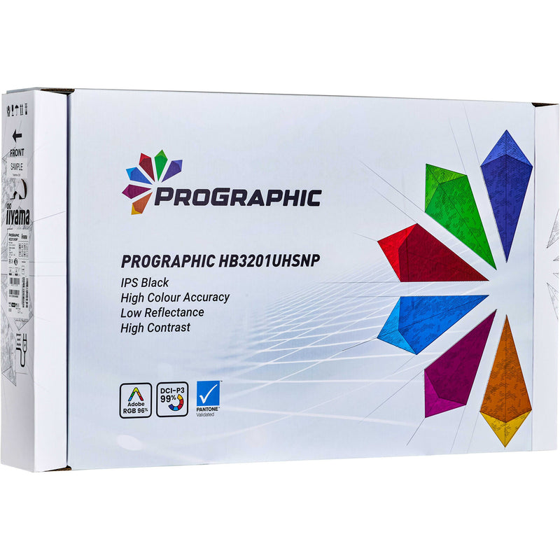Load image into Gallery viewer, Iiyama prographic hb3201uhsnp-b1 31.5 4k uhd monitor (zwart (mat), hdmi, displayport, usb-c, audio)
