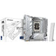 Gigabyte b860i aorus pro ice socket 1851 moederbord (zilver, raid, 2.5gb-lan, wi-fi 7, bt, sound, mini-itx)