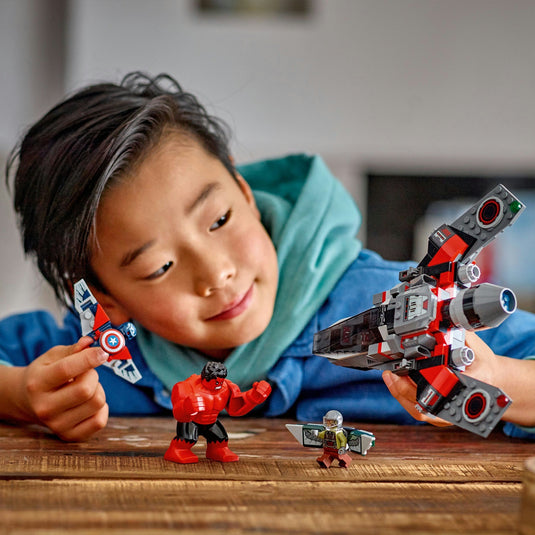 Lego marvel - captain america vs. rode hulk duel constructiespeelgoed (76292)