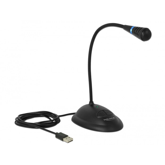 Load image into Gallery viewer, Delock usb gooseneck microphone microfoon (zwart)

