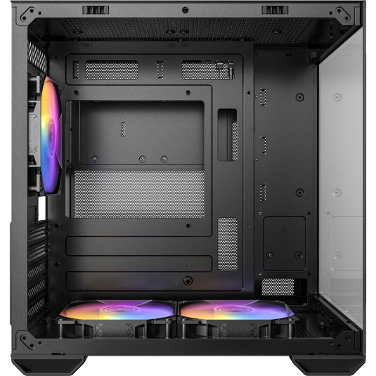 Antec cx60m argb mini tower behuizing (zwart | 3x usb-a | rgb | tempered glass)