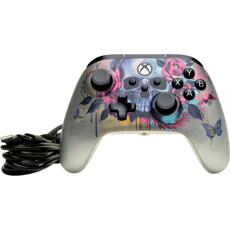 Afbeelding laden in galerijviewer, Powera advantage plus bedrade controller voor xbox series x|s - bloom gloom (zilver, xbox series x|s, xbox one, pc)
