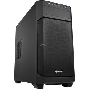 Sharkoon v1000 midi tower behuizing (zwart | 2x usb-a)
