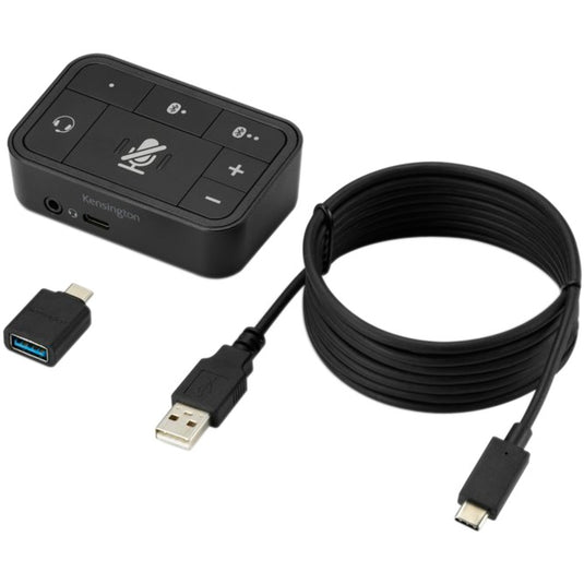 Kensington universal 3-in-1 pro audio headset switch (bluetooth, usb, 3,5mm audio)