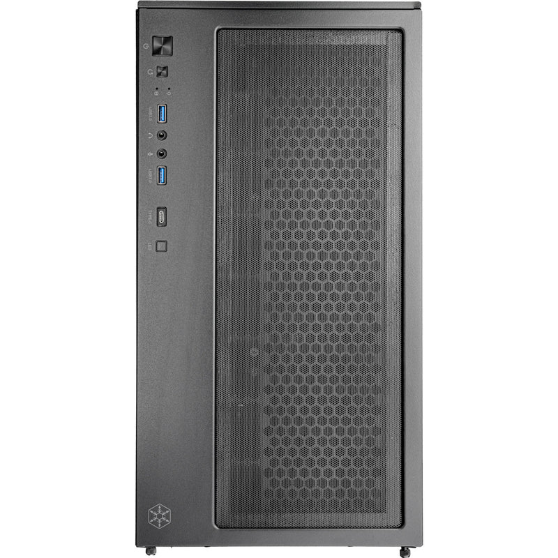 Load image into Gallery viewer, Silverstone lucid 05 mini tower behuizing (zwart | 2x usb-a | 1x usb-c | rgb | tempered glass)

