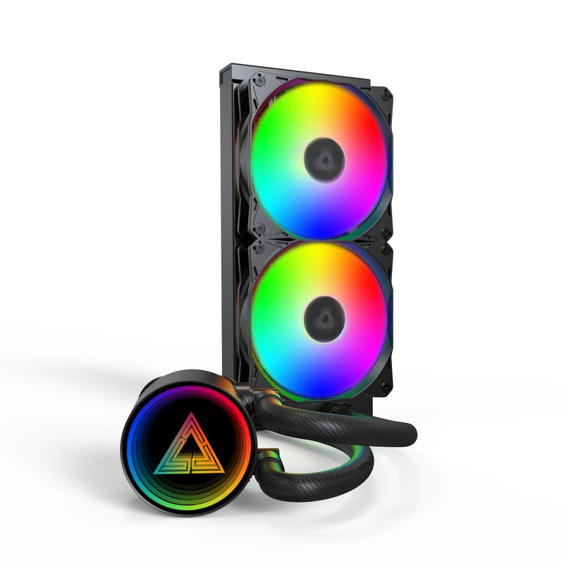 Load image into Gallery viewer, Montech lightflow argb 240 waterkoeling (zwart)
