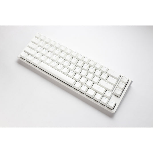 Ducky one 3 classic pure white sf, toetsenbord (wit, us lay-out, cherry mx brown, rgb led, double-shot pbt, hot-swappable, quack mechanics, 65%)