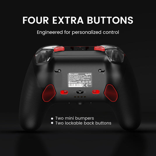Gamesir g7 pro tri-mode - shadow ember gamepad (zwart donkerrood, xbox series x|s, xbox one, pc, android, steam)