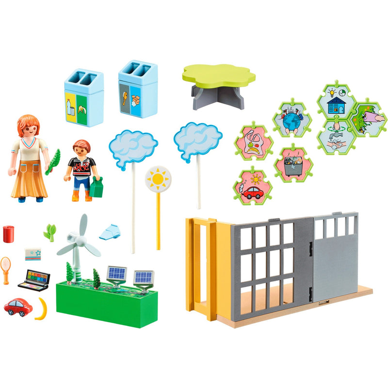 Load image into Gallery viewer, Playmobil city life - uitbreiding klimaatwetenschap constructiespeelgoed (71331)
