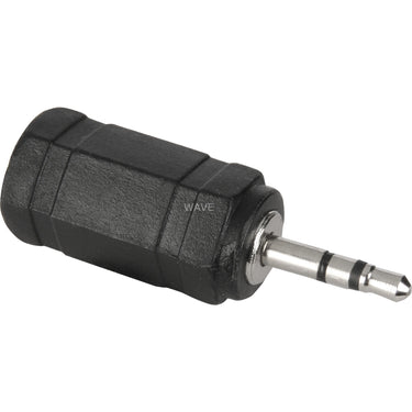 Goobay adapter 2.5 mm male jack > 3.5 mm female port (zwart zilver, stereo)