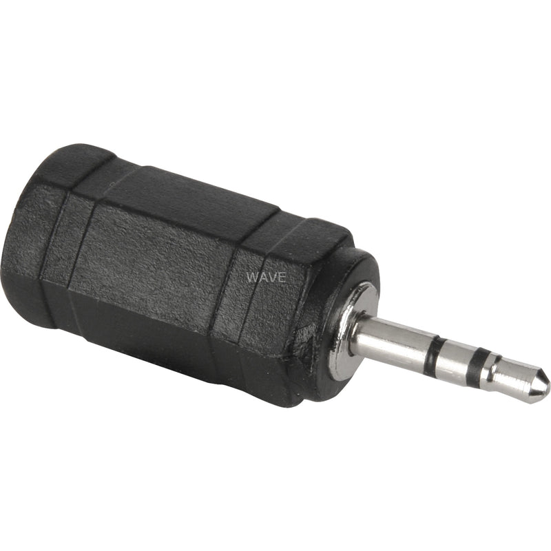 Load image into Gallery viewer, Goobay adapter 2.5 mm male jack > 3.5 mm female port (zwart zilver, stereo)
