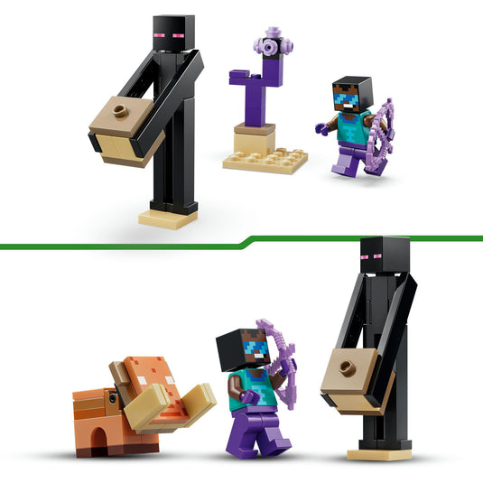 Lego minecraft - reis naar de nether en het end-portaal constructiespeelgoed (21584)