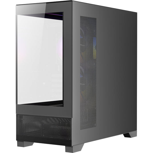 Antec cx500m argb mini tower behuizing (zwart | 2x usb-a | 1x usb-c | tempered glass)