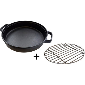 Campingaz culinary modular gietijzeren braadpan bak- braadpan (zwart roestvrij staal)