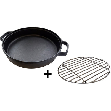 Campingaz culinary modular gietijzeren braadpan bak- braadpan (zwart roestvrij staal)