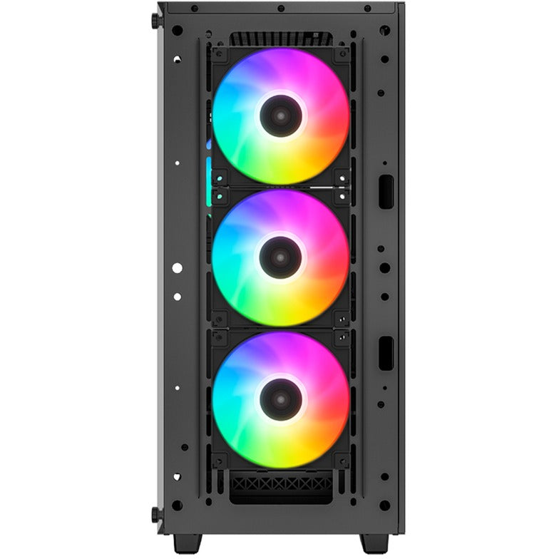 Load image into Gallery viewer, Deepcool cc560 argb v2 midi tower behuizing (zwart | 2x usb-a | rgb | tempered glass)

