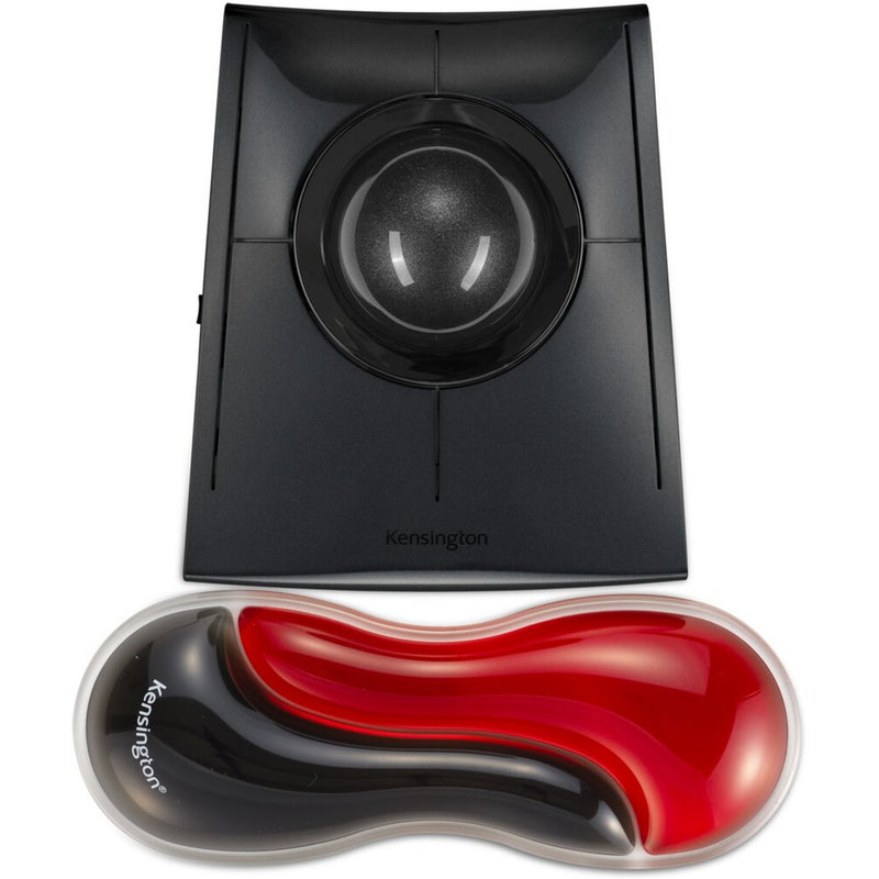 ギャラリービューアに画像をロードする, Kensington slim duo gel mouse trackball wrist rest polssteun (rood zwart)
