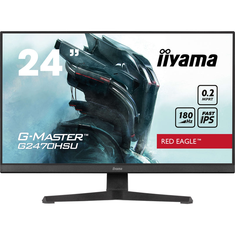 Load image into Gallery viewer, Iiyama g-master red eagle gb2470hsu-b6 24 gaming monitor (zwart, hdmi, displayport, 4x usb-a, usb-b, 180 hz)
