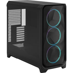 Fractal design meshify 3 xl rgb big tower behuizing (zwart | 2x usb-a | 1x usb-c | rgb | tempered glass)