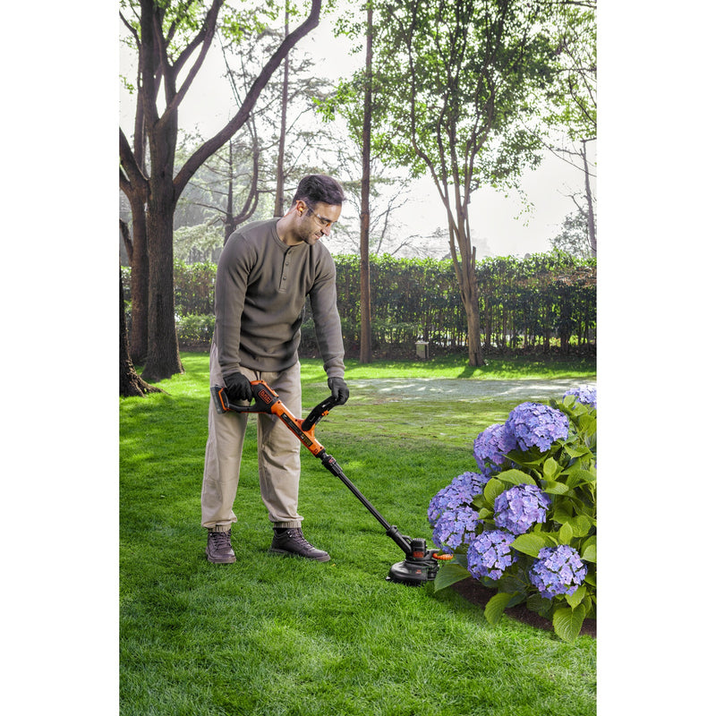 Load image into Gallery viewer, Black+decker 18v afs grastrimmer met accu (zwart oranje, 28 cm accu inbegrepen)
