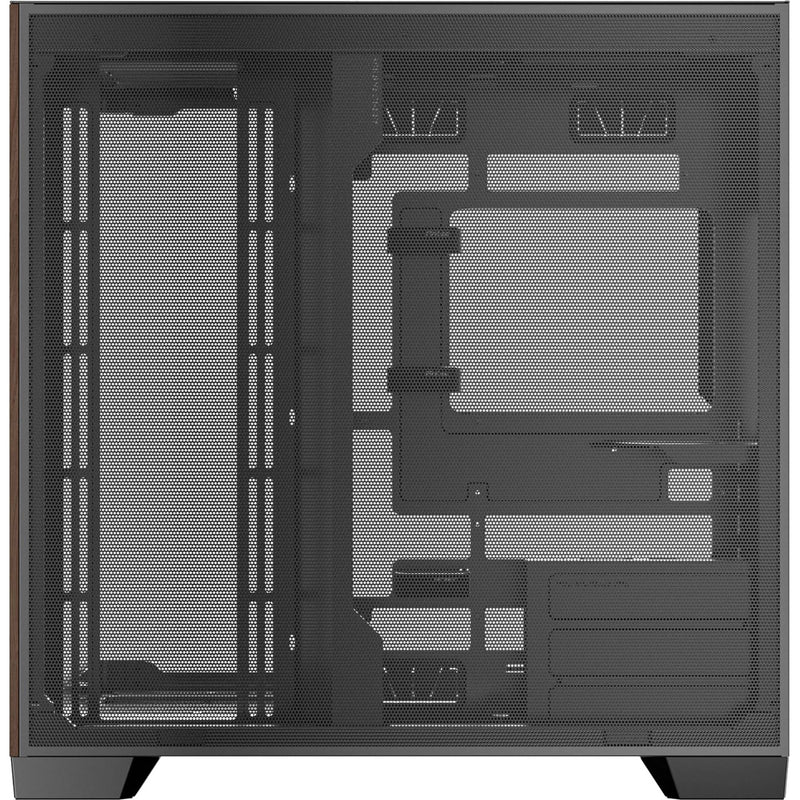 Afbeelding laden in galerijviewer, Antec c8 curve wood midi tower behuizing (zwart houtkleur | 2x usb-a | 1x usb-c | tempered glass)
