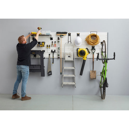 Stanley track wall - wandpaneel houder (aluminium)