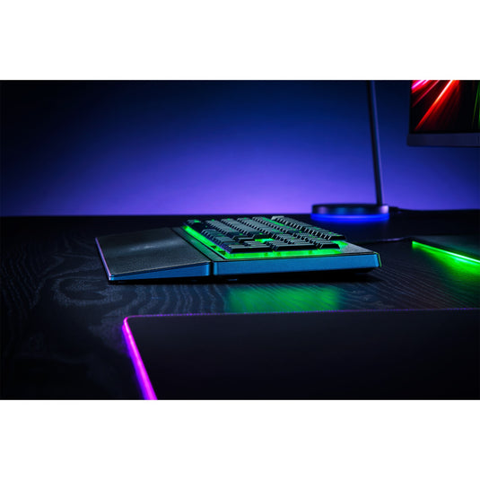 Razer ornata v3 x low profile rgb gaming toetsenbord (zwart, us lay-out (qwerty), membraan, 100%)