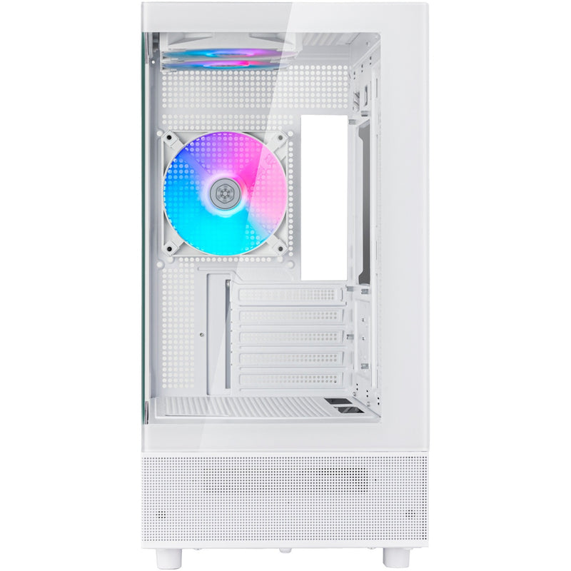 Load image into Gallery viewer, Silverstone lucid 04 mini tower behuizing (wit | 2x usb-a | 1x usb-c | rgb | tempered glass)
