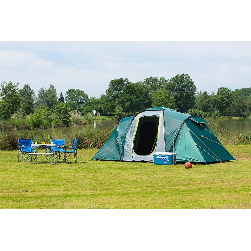 Load image into Gallery viewer, Coleman spruce falls 4 tent (donkergroen lichtgrijs)
