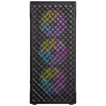 Antec vx320 argb midi tower behuizing (zwart | 3x usb-a | tempered glass)