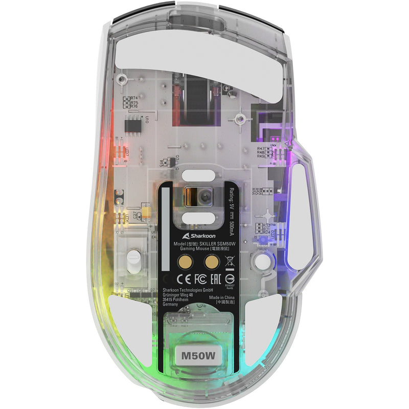 Load image into Gallery viewer, Sharkoon skiller sgm50w gaming muis (wit, 400 - 6400 dpi, rgb leds)
