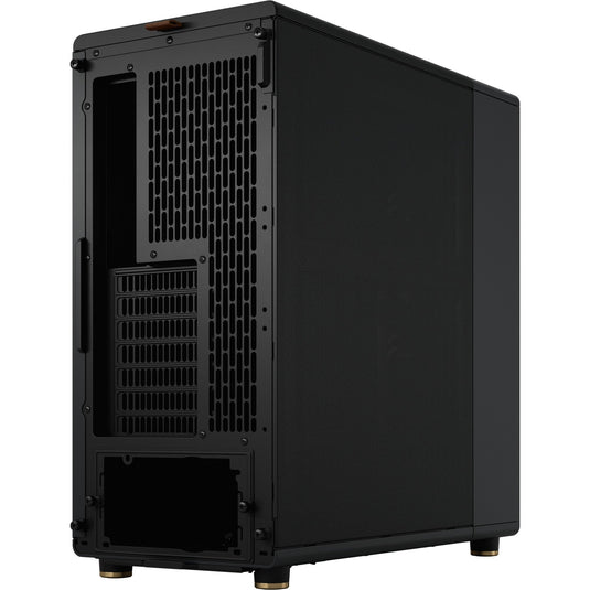 Fractal design north midi tower behuizing (zwart houtkleur | 2x usb-a | 1x usb-c)
