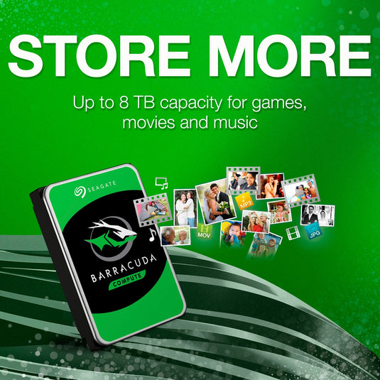 Seagate barracuda 8 tb harde schijf (st8000dm004, sata 600)