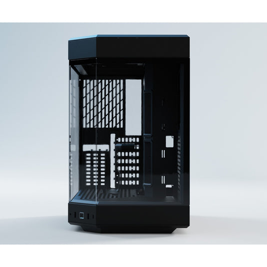 Hyte y60 midi tower behuizing (zwart | 3x usb-a | tempered glass)