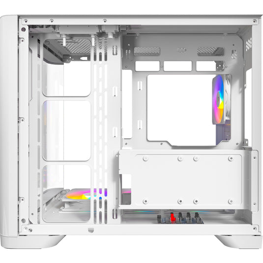Antec c5 curve argb midi tower behuizing (wit | 2x usb-a | 1x usb-c | tempered glass)